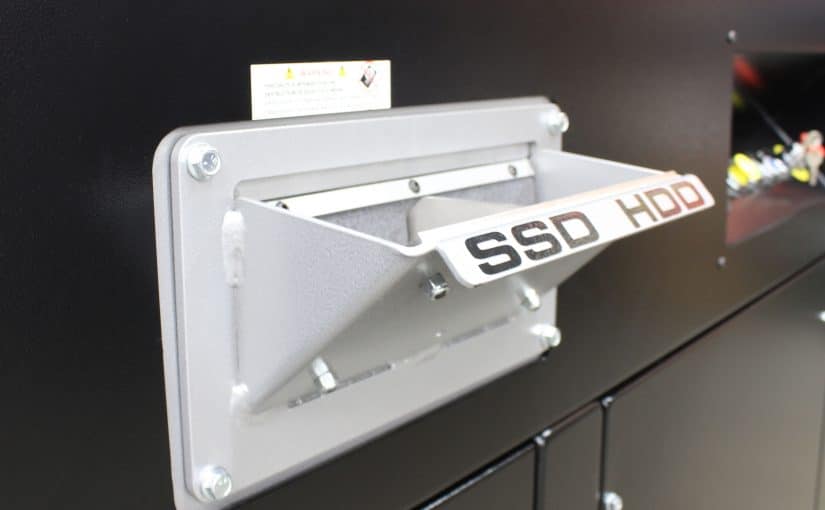 Removable In-Feed Chute for Hard Drive Shredders